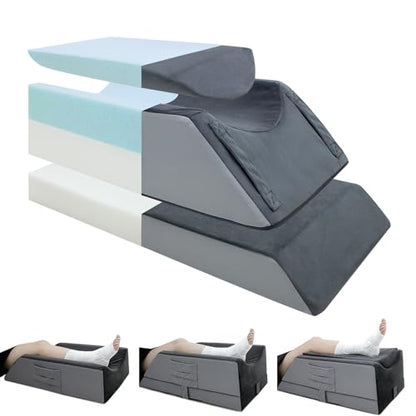 Kehangte Leg Elevation Pillows for After Surgery,Wedge Pillow,Knee Pillows - size: Single Leg (29"x13"x9.5")
