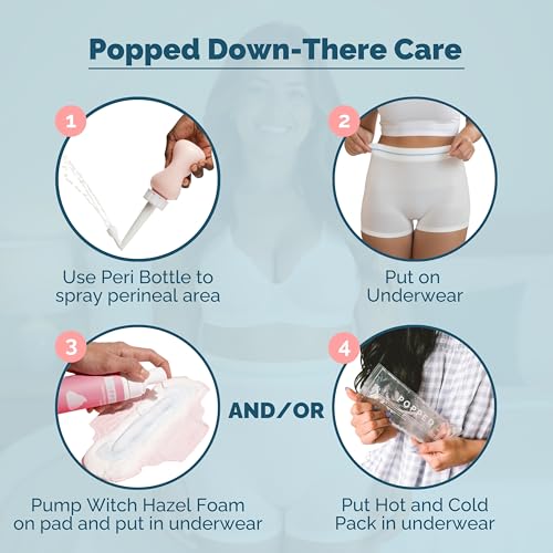 Popped Disposable Postpartum Mesh Underwear for Women, High Waist, 5 Pack