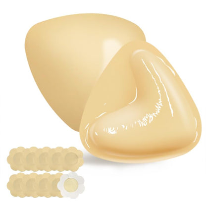 Double Sided Sticky Bra Inserts Breast Pads,Push-Up Inserts Reusable&Washable Bra Cups Inserts - size: X-Small