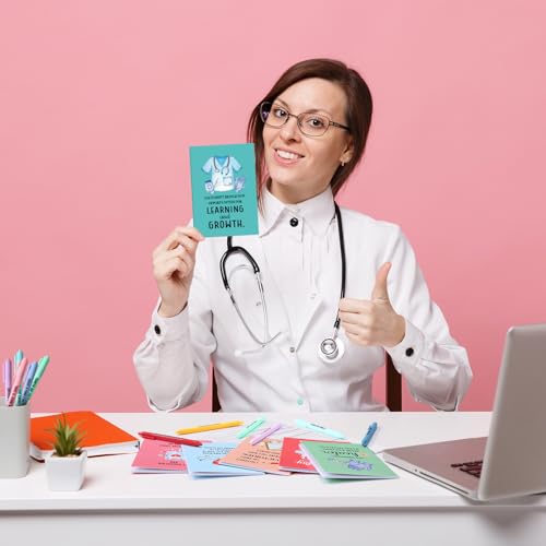 Mooliwe 24 Pcs Affirmation Notebooks Pens Bulk Gifts, Gratitude,Nurse - style: Nurse