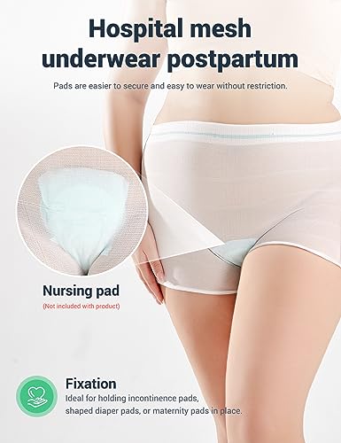 HANSILK Mesh Postpartum Underwear Post Bay C-Section Recovery 6 Pack XL - color: White-6pcs, size: X-Large
