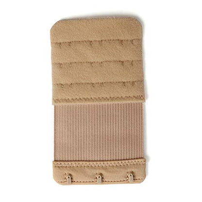 Bra Extender 3 Hook Elastic Stretchy Bra Band Extension 3pcs-Pack - color: Black, Beige, White, 0.75inch(1.9cm)