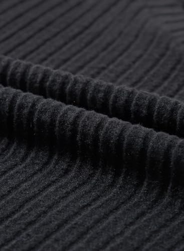 SHEWIN Women's Pajama Sets Ribbed Knit 2 Piece Lounge Sets - color: B Black, size: X-Large