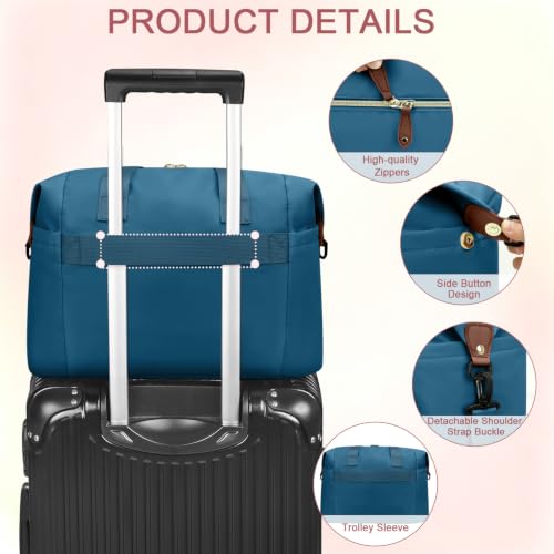 Pritent Diaper Bag Tote Waterproof Maternity Baby Bags with Pacifier Case - color: Blue, size: Medium