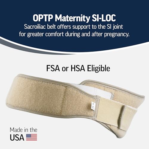 OPTP Maternity SI-LOC, SI Joint Support Belt for Women – Large/Extra-Large - size: Large-X-Large