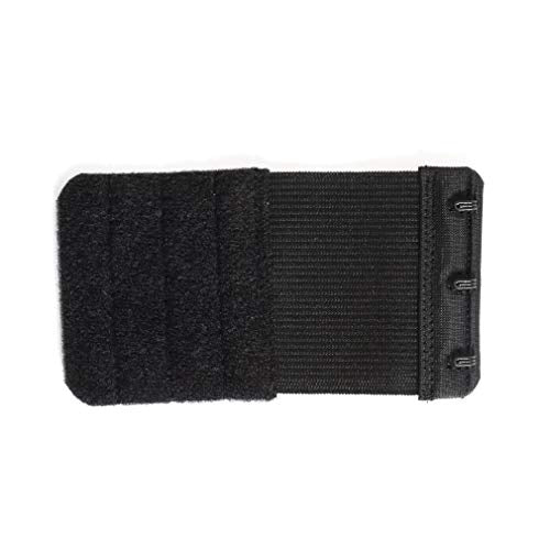 Women's Bra Extender 3 Hook / 2 Hook Bra Extension Strap Soft and Comfortable - color: 6 Pcs Black, 3 Hook 3/4 Inch