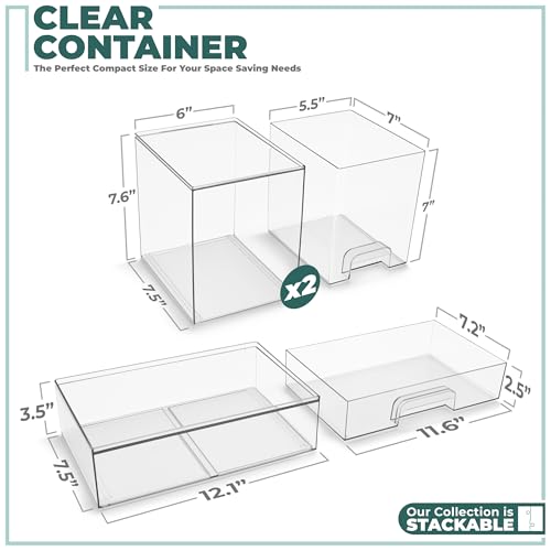 Sorbus Baby Bottle Organizer, Stackable Design (2 Tall + 1 Wide) - size: 2 Tall + 1 Wide
