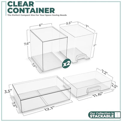 Sorbus Baby Bottle Organizer, Stackable Design (2 Tall + 1 Wide) - size: 2 Tall + 1 Wide