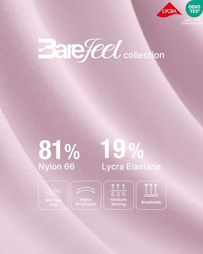 G4Free BareFeel Pregnancy Workout Tops Maternity Long Sleeve Shirts Ruches - color: Blush, size: Large