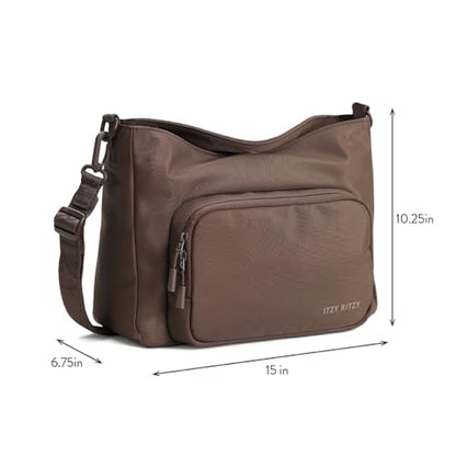 Itzy Ritzy Belong Cargo Caddy Stroller Organizer & Crossbody Bag (Mocha) - color: Mocha
