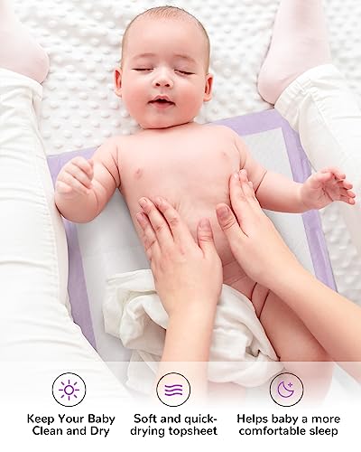 Baby Disposable Changing Pads 100 Pack Disposable Baby Underpads Ultra Soft Waterproof Diaper Changing Liners 13 x 18 in