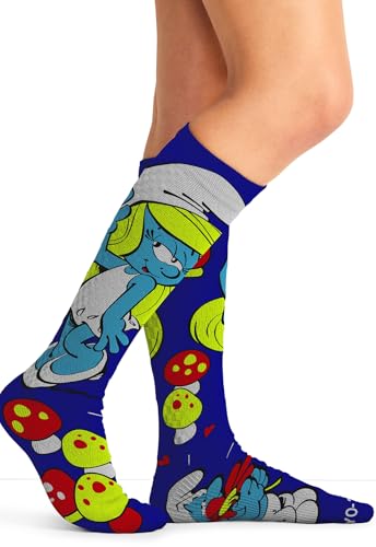 Cherokee Legwear Compression Socks for Women 10-15 mmHg (1-Pair Pack) - color: Smurfette, size: One Size Plus