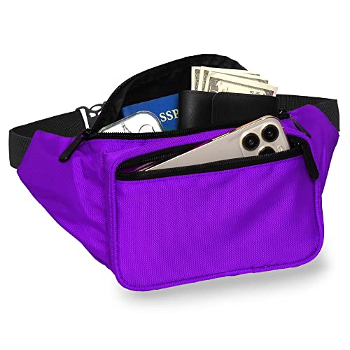 SoJourner Waterproof Fanny Pack, Purple - color: Purple