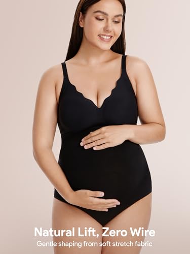 Maternity Underwear Over Bump, Pregnancy Panties Belly Support, Multi Pack - color: Black/Beige/Grey, size: XX-Large