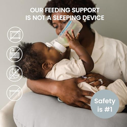 snuggle me Organic Baby Nursing Pillow for Breastfeeding - Stone - color: Stone - V2