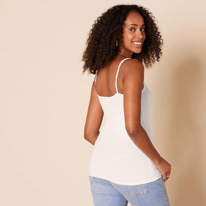 Amazon Essentials Women's Slim-Fit Camisole for Layering and Everyday Wear, Pack of 4 - color: 4-pack Cosmetic Multi, size: Large
