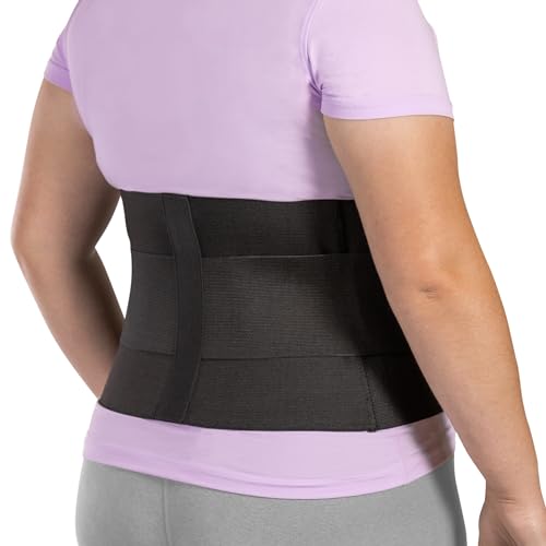 BraceAbility Plus Size Low Back Brace - Compression Lower Back Support Belt for Sciatica, Heavy Lifting at Work, Herniated Disc, Workouts, Sleeping, Lumbar Support, Back Pain in Women and Men (4XL) - size: 4XL