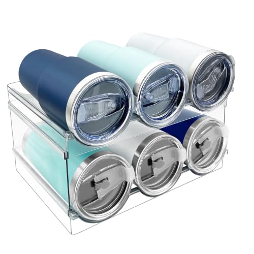 Spaclear 2 Pack Water Bottle Organizer, Stackable Water Bottle Holder - size: 6 Bottles