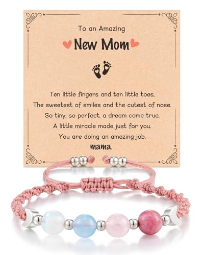 Healthy Pregnancy Gifts Moonstone Bracelets for Pregnant Women - style: New Mom