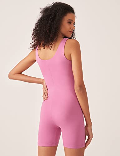 POSHDIVAH Maternity Romper Shorts Double Lined Jumpsuit - color: Pink, size: XX-Large
