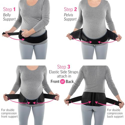 OPTP Maternity Support Belt by Diane Lee, For Pregnancy/Postpartum, Medium - size: Medium (Pant size 8-10)
