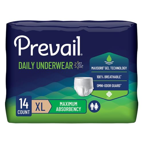 Prevail Daily Unisex Underwear Maximum Disposable Incontinence, XL, 14 ct - size: X-Large (14 Count)