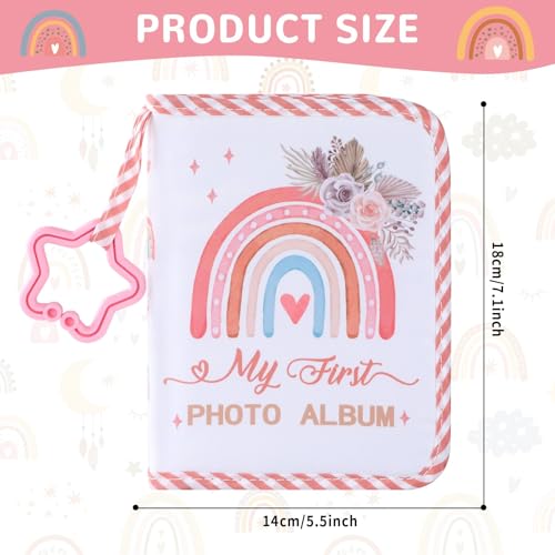 ZOIIWA Baby's My First Family Album Soft Photo Cloth Book (Boho Rainbow) - style: Boho Rainbow