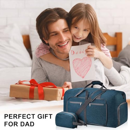 Felipe Varela Foldable Duffle Bag for Travel Weekend Overnight Gym Camping - color: E Green, size: 40L