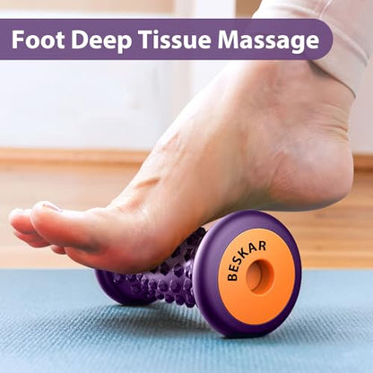 BESKAR Foot Massage Roller for Plantar Fasciitis Relief - color: Grape