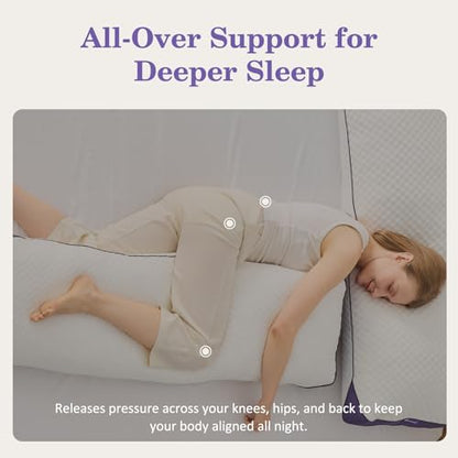 HOMELAB Cooling Adjustable Shredded Memory Foam Body Pillow, 20x52, 1 Pack - size: Body Pillow