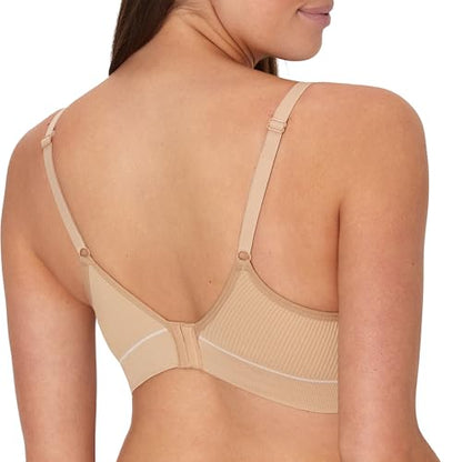 Hanes Women's Maternity Nursing Bra, Seamless Wireless Nursing Bralette for Women, Adjustable Straps - color: Deep Glow, size: Medium