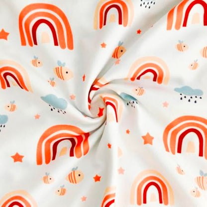 Rainbow Baby Blanket for Boys Girls, Soft Minky Blanket - color: Rainbow