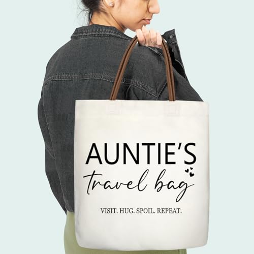 Canvas Tote Bag For Women - color: Auntie