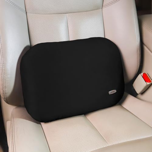 Lower Back Automotive Lumbar Support Pillow for Car Recliner Cushion Black - color: Black