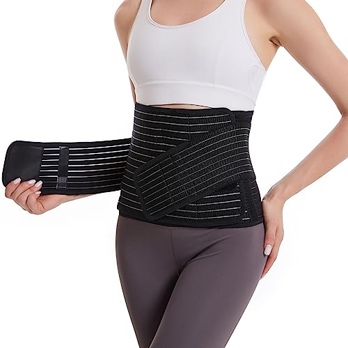 Paskyee Postpartum Belly Band, C-Section & Post Surgery Support - color: Black, size: S/M