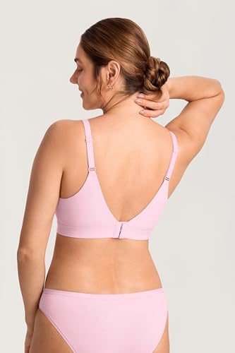 MOMANDA Seamless Nursing Bras for Breastfeeding - color: Sweet Pink, size: Medium