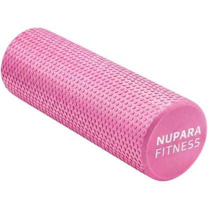 Foam Roller for Back, Legs, Hips | Yoga Foam Roller Pink - color: Pink, size: 18 Inch - Large
