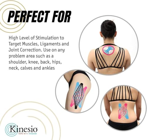 Kinesio Tex Gold Tape, 2" x 16.4', Blue, 2 Rolls