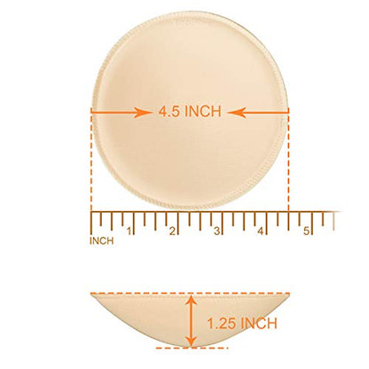 3 pairs Round Soft Bra Inserts Pads Removable Sport Bra Cups inserts Mastectomy Bra Inserts For Bikini Top Swimsuit - color: A/B White/Beige/Black