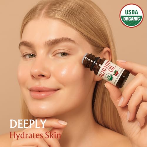BodyJ4You Rosehip Seed Oil for Face Skin - USDA Organic Cold Pressed Pure - size: 0.17 Fl Oz (Pack of 1)
