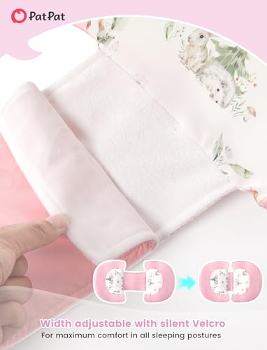 PATPAT Pregnancy Pillow, Cooling Maternity Pillow with Adjustable Wedge - color: Pink