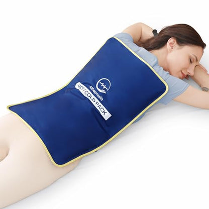 Extra Large Reusable Ice Pack for Injuries, Gel Ice Pack for Back Pain - style: Extra Large (23"×15")