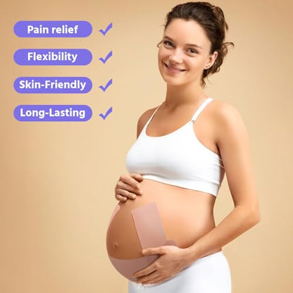 Geiserailie 10 Sets Pregnancy Belly Band Tape Hypoallergenic Pre Cut