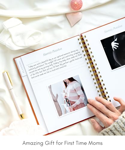 Lamare Pregnancy Journal for First Time Moms 2026 – Pregnancy Scarpbook - color: White