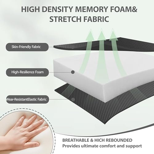 Inflatable Travel Seat Cushion – Self-Inflating Memory Foam Pad for Airplane, Stadium Bleachers, Camping, Hiking & Backpacking – Ultralight Compact & Portable Sitting Cushion (Grey) - color: Grey