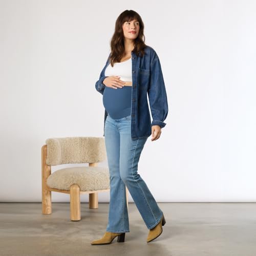 Levi Strauss Signature Gold Women's Maternity Comfort-Stay Bootcut Jeans - color: (New) Aromatic Air, size: Medium