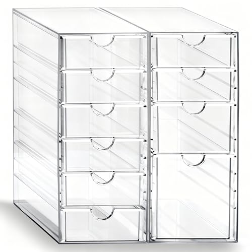Prsildan Hair Accessories Organizer Acrylic Drawer with 10 Drawers - size: 10 Drawers