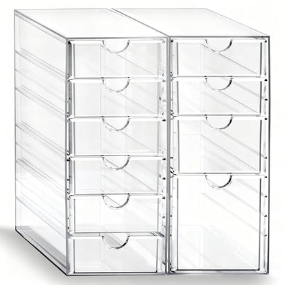 Prsildan Hair Accessories Organizer Acrylic Drawer with 10 Drawers - size: 10 Drawers