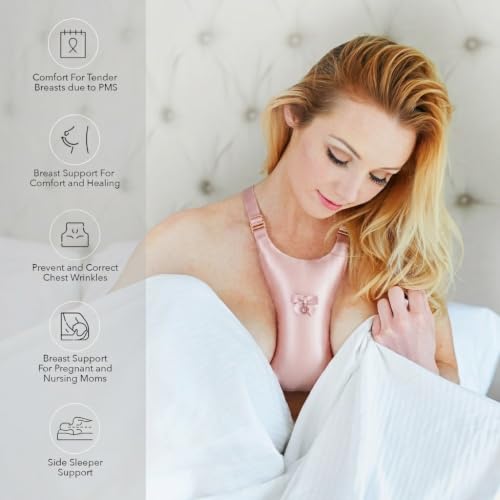 Intimia Breast Pillow Chest Wrinkles Prevention and Breast Support (Pink) - color: Pink