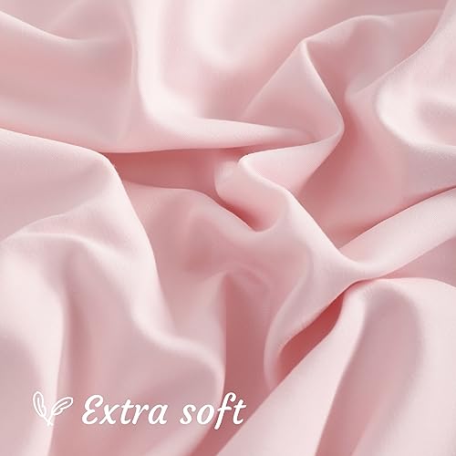 NTBAY Toddler Microfiber Pillowcases, Set of 2, Blush Pink - color: Blush Pink, size: Toddler (14"x20")